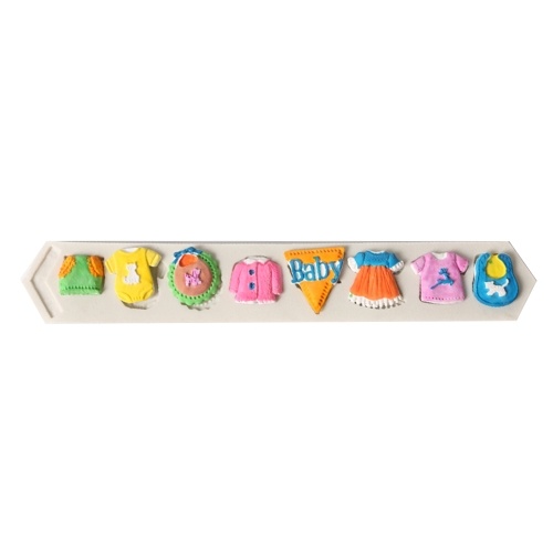 DIY Cake Baby Clothes Handmade Mold Chocolate Fondant Decorating Tool Silicone Baking Sugarcraft Gumpaste Molds