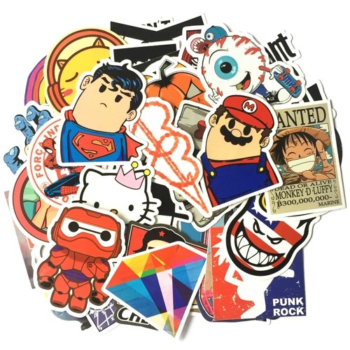 100pcs Retro Classic Motor Poster  Waterproof Custom Scrawl Suitcase Vintage Stickers Skateboard Luggage Fridge Phone Styling Home Toy Sticker (Style A)