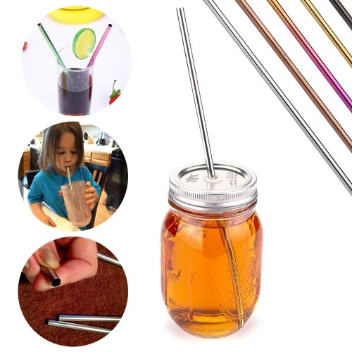 

20pcs Reusable 304 Stainless Steel Straw