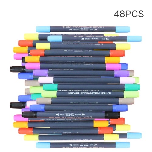 

1/12/24/36/48/80PCS STA Watersoluble Double Headed Mark Pen