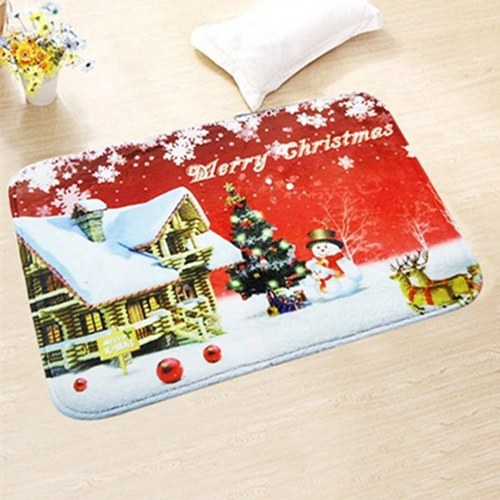 

Creative 3D Printing Christmas Mat Non Slip Creative
