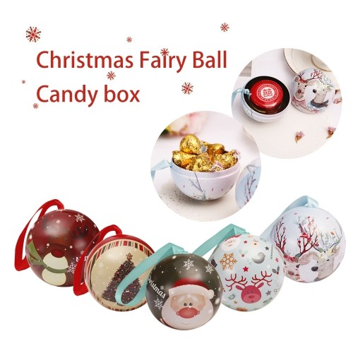 

Iron Spherical Fashion Candy Box Ball Christmas Storage Jar Storage Cans Hotel