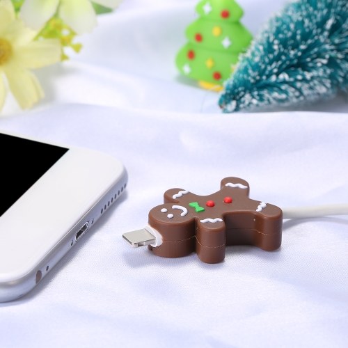 Cute Christmas Themed Cable Bite USB Charging Protector Cover