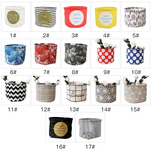 

Water-Resistant Lovely Cloth Art Storage Bucket
