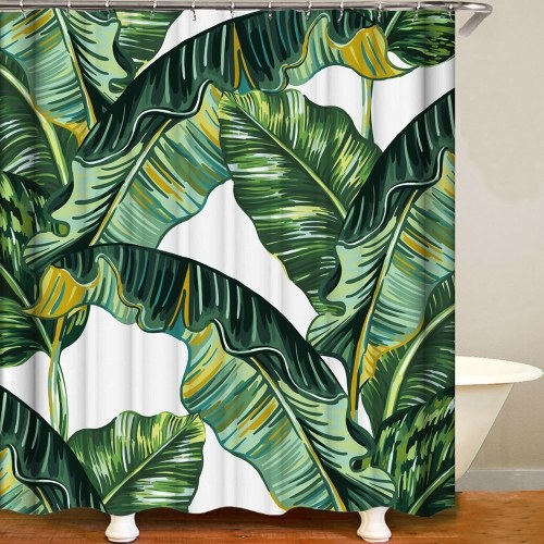 

Shower Curtain Flowers Trees Print Blackout Curtains