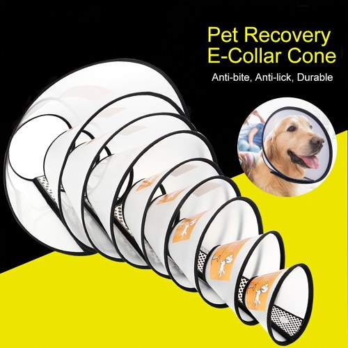 

Ошейник для восстановления домашних животных Cone E-Collar Remedy Регулируемый защитный ошейник Anti-bite Anti-lick для собак Кошки Домашние животные