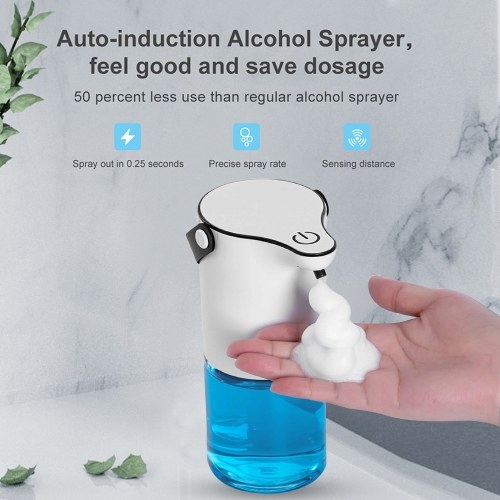 Automatic Touchless Foam Soap Dispenser 320ml Sensor Liquid Dispenser Waterproof Electric Soap Dispenser for Kids,Adults, Kitchen