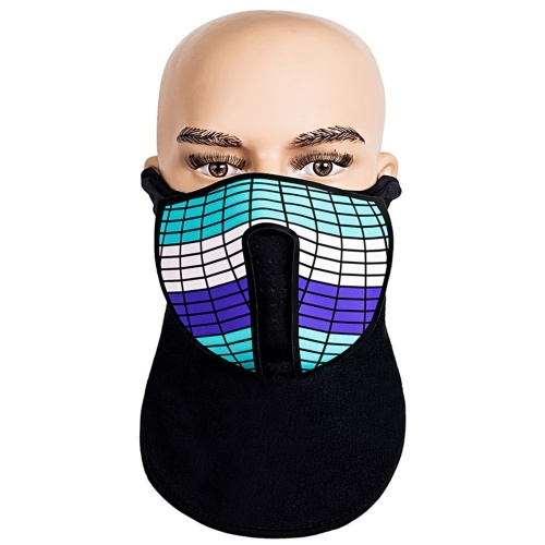

Halloween Mask Costume Party Cosplay Prank Face Cover LED Rave Mask