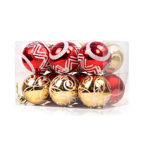 

Christmas Hanging Ball Painted Ball 6cm 12PCS for Xmas Ornaments Christmas Tree Decoration