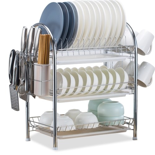 

Dish Drying Rack 3 Tier with Cup Rack