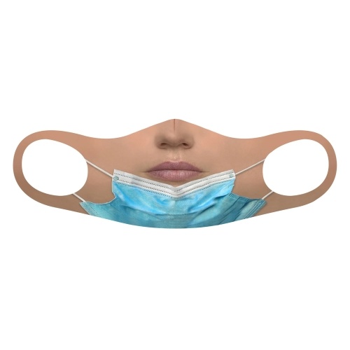 

Funny Expression Printed Face Cover Reusable Cotton Mouth Cover