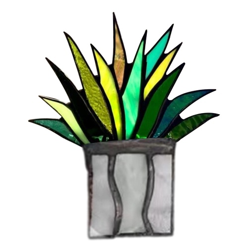 

Mini Acrylic Aloe Plant Garden Ornaments for Home Furnishings
