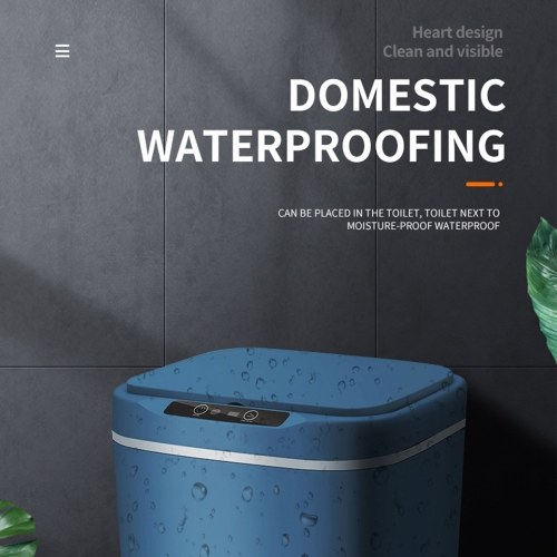 18L Touch-free Smart Knock Induction Trash Bin Infrared Motion Sensor Garbage Can 