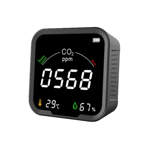 Compteur de dioxyde de carbone infrarouge 400-5000PPM détecteur de CO2 moniteur de qualité de l'air testeur d'humidité de la température