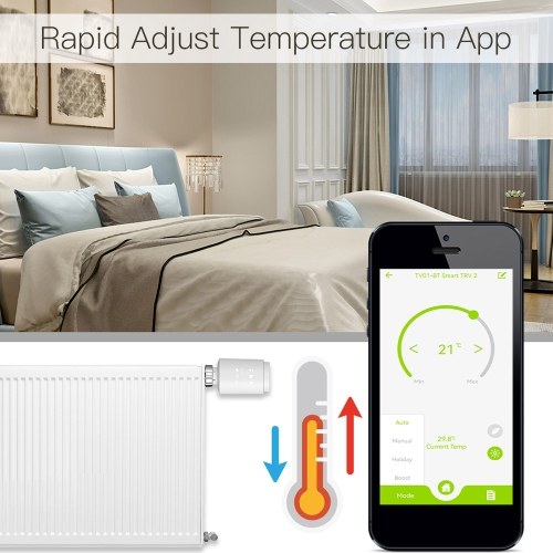 

ZigBee3.0 Термостатический клапан радиатора Интеллектуальный термостат Регулятор температуры (используется со шлюзом)