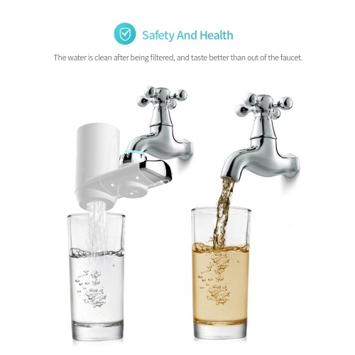 Tap Water Purifier with 1 Activated Carbon Filter Handy Kitchen Faucet Filter Element Portable Water Faucet Purifier