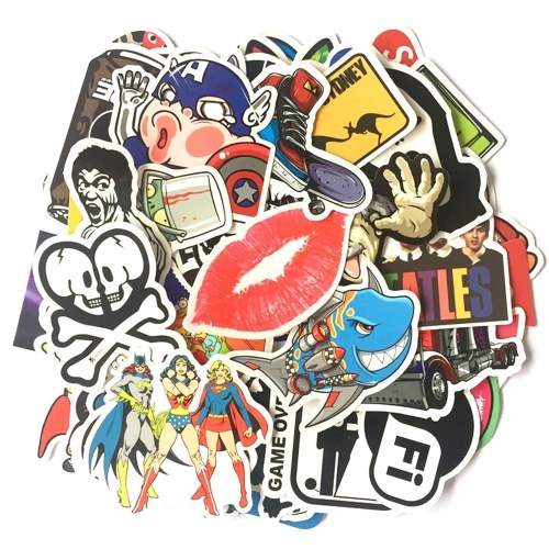 

100pcs Retro Classic Motor Poster Waterproof Custom Scrawl Suitcase Vintage Stickers Skateboard Luggage Fridge Phone Styling Home Toy Sticker (Style B)