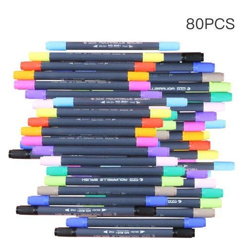 

1/12/24/36/48/80PCS STA Watersoluble Double Headed Mark Pen