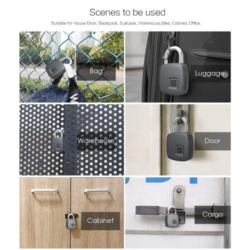 

USB Rechargeable Smart Keyless Fingerprint Lock IP65