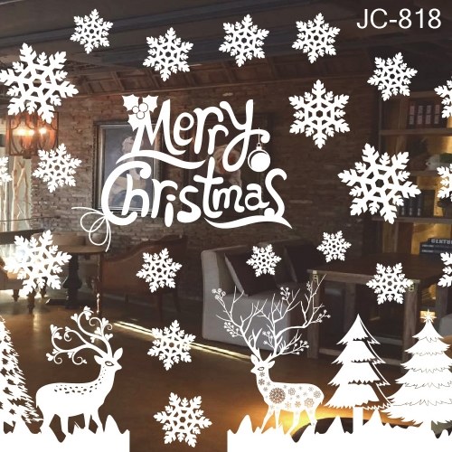

Клей без статического белого снежинка Elk Santa Sticker