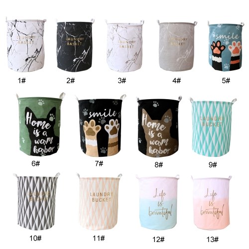 

Fresh Style Dirty Clothes Folding Storage Bucket