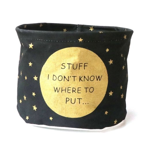 

Water-Resistant Lovely Cloth Art Storage Bucket