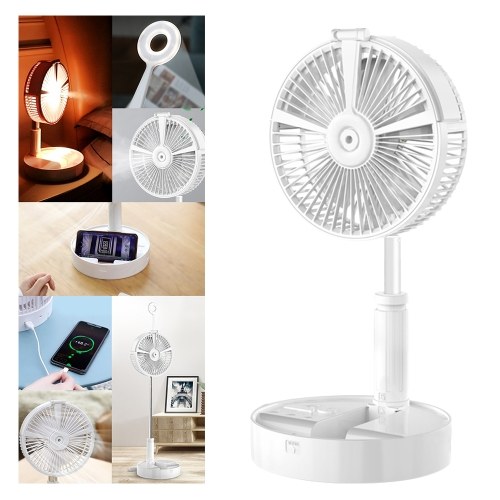 7 em 1 pedestal de ventilador de ar e umidificador de ventilador de mesa ventilador telescópico de 4 velocidades