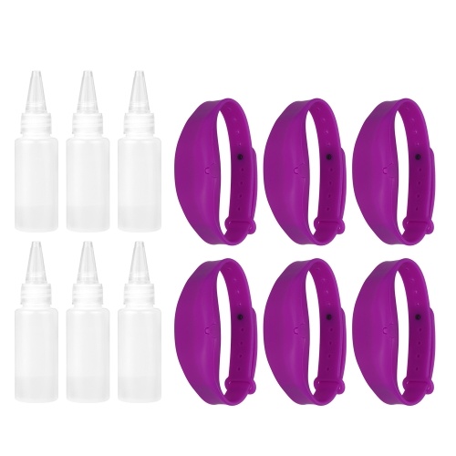 

Wristband Hand Dispenser Refillable Silicone Bracelet for Hand Washing