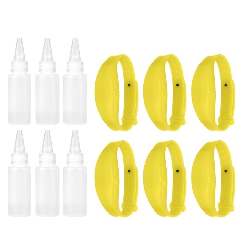 

Wristband Hand Dispenser Refillable Silicone Bracelet for Hand Washing