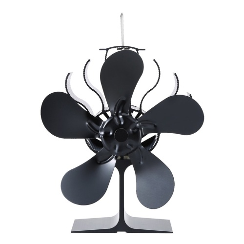 

5-Blade Heat Powered Wood Stove Fan Fireplace Fan Furnace