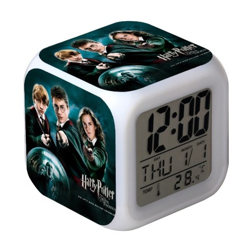 

Alarm Clock Digital Alarm Clocks LED Colorful Alarm Clock Birthday Gifts for Kids Time Date Week Temperature Display