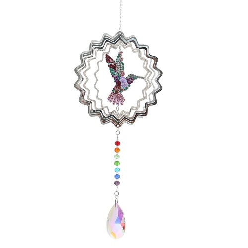 

DIY Diamond Painting Wind Chime Animal Pattern Drill Diamond Embroidery Kit DIY Home Hanging Decoration