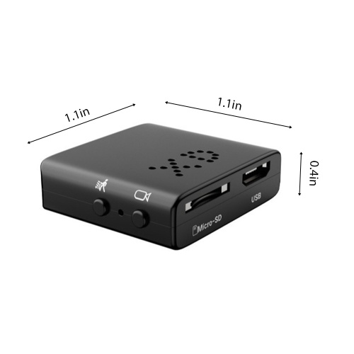 Smart Camera Recording 1080P Security Camcorder Motion Detection and Continuous Portable Infrared Night Viewing Micro Camera for Home Office Warehouse Store Backyard 