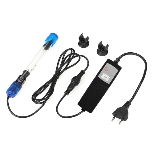 7W Submersible UV Light Sterilizer Sterilizing Lamp for Aquarium Fish Tank Pond Water Disinfection Treatment