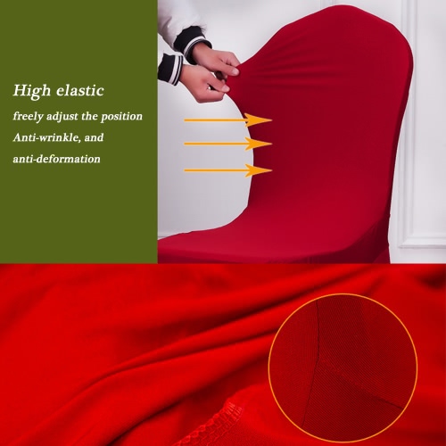 

Universal Removable Washable Elastic Cloth Stretch Chair Cover Slipcover 20 Colors Available Home Dining Room Hotel Wedding Banquet Party Decorations