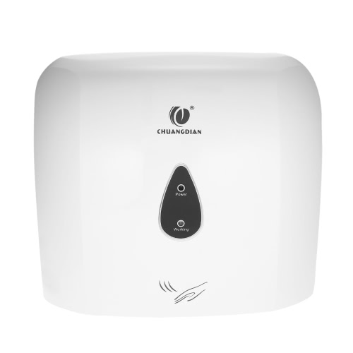 CHUANGDIAN 220-240V Wall-mounted Bathroom Automatic High-speed Electric Hand Dryer Instant Heat & Dry