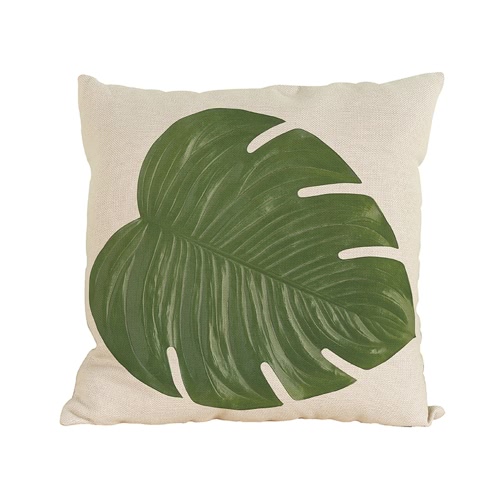 Modern Fashionable Natural Environement Wild Green Forests Fresh Flourish Exuberant Tropical Plants Leaves Vigorous Life Healthy Vitality  Cushion Throw Pillow Covers Pillowcases Decorative for Home Office Sofa Car Seat Gifts