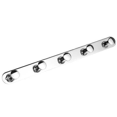 

Wall Mounted Round Hook Rail Space-saving Hooks Multifunctional Hanging Hook Stainless Steel Hook Rail Rack with 5 Heavy Duty Hooks