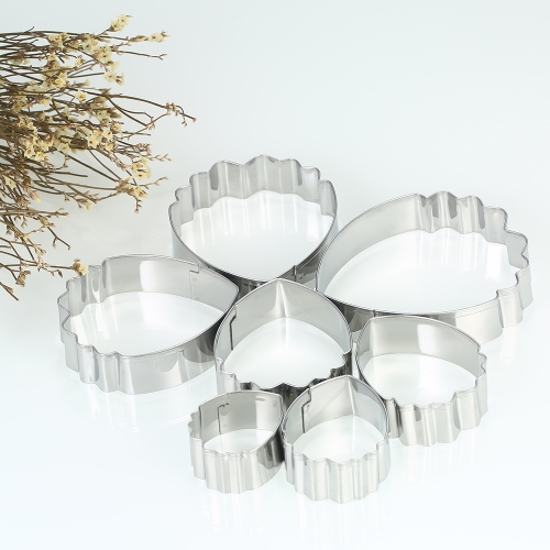 

7pcs Common Peony Cookie Cutters Stainless Steel Peony Petal Fondant Cutter Biscuit Cutters Sandwich Cutters Peony Flower Cookie Cutter Set
