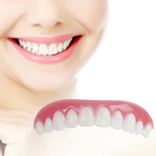 Perfect Instant Smile Comfort Fit Flex Teeth Silica Gel Whitening Denture Paste Tooth Cover Cosmetic Beauty Tool