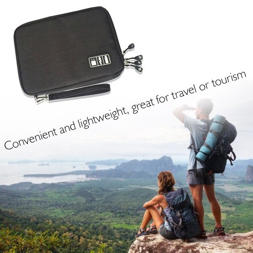 

Waterproof Double Layer Handbag Storage Bag of USB Data Cable Earphone Tablet Computer Plug Digital Electronic Protection Bags
