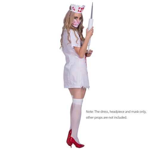 

Women Halloween Bloddy Nurse Uniform Costumes