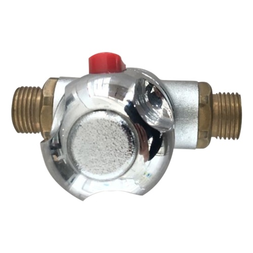 

Thermostatic Valve Hot Cold Water Bathtub Shower Mixer Water Valve Constant Temperature 3-Way G1/2 Connector Thermostatic Mixing Valve Brass Thermostatic Control Valve for Bath Basin