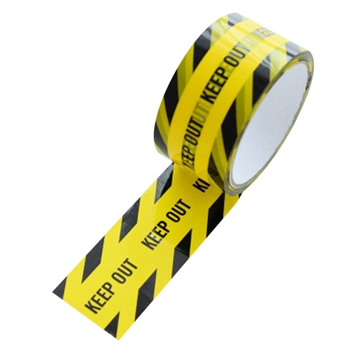 

Yellow Tape Black Text Warning Isolation Slogan Adesive Tape
