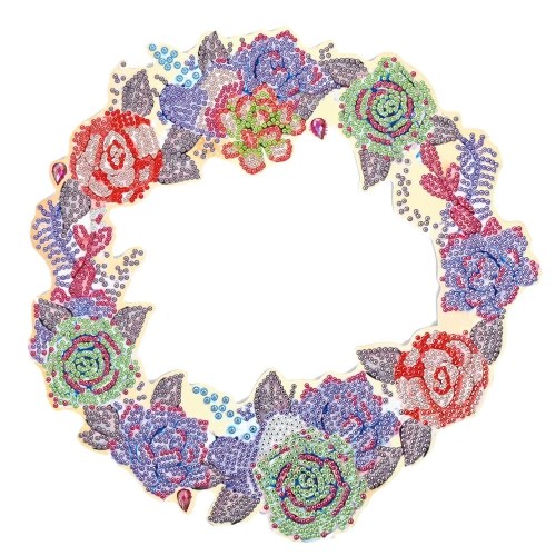 

Dot Drill DIY Garland Pattern PVC Expansion Sheet Diamond Painting Home Wall Decor