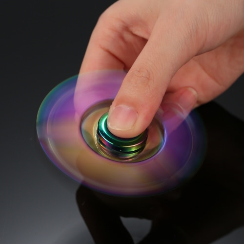 

New Style Rainbow Tri Hand Crab-shaped Spinner Focus Anxiety Stress Reducer for Kids Adults Ultra Durable High Speed Killing Time