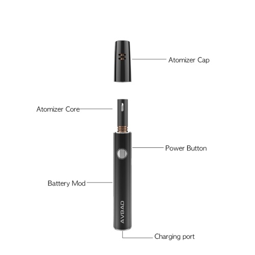 

AVBAD ± 3 ℃ PLUS E-cigarette Battery Capacity 850mah Low Temperature Cigarettes Heated Flue-cured Tobacco Compatible IQOS Black