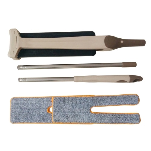 

Double Sided Free Hand Washing Flat Mop Comfortable Handle Stainless Steel Pole Cleaning Tool for Room Floor