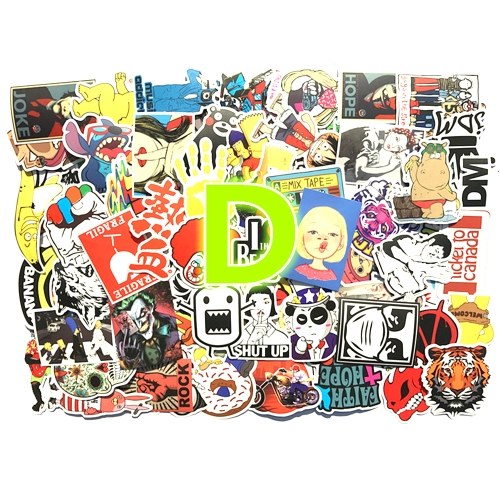 

100pcs Retro Classic Motor Poster Waterproof Custom Scrawl Suitcase Vintage Stickers