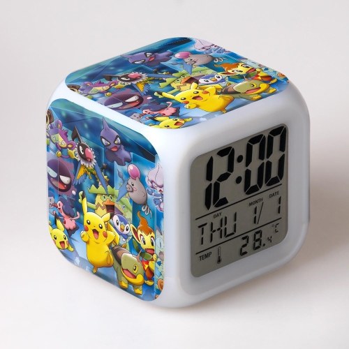

Ночной Pokemon Pikachu Цифровой будильник Night Night